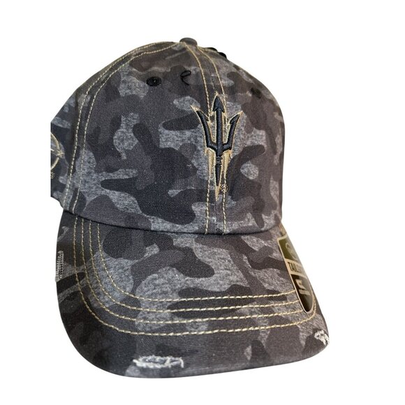 Arizona State Sun Devils OHT Military Men's Top of the World Camo Grey Hat New - Picture 9 of 9